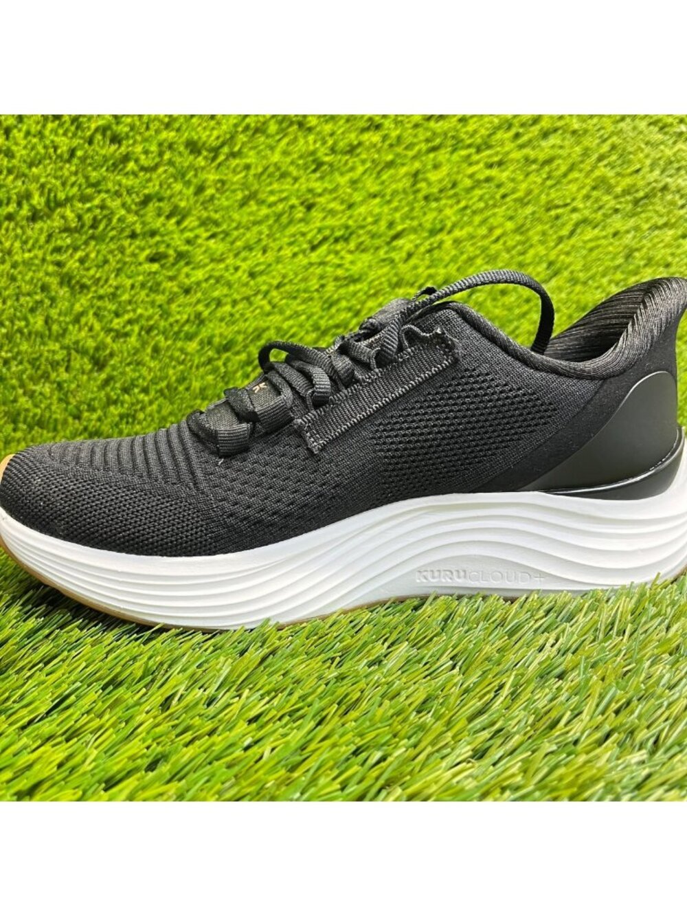 Kuru Atom 2 Womens Size 7.5D Black White Athletic Running Walking Shoes Sneakers